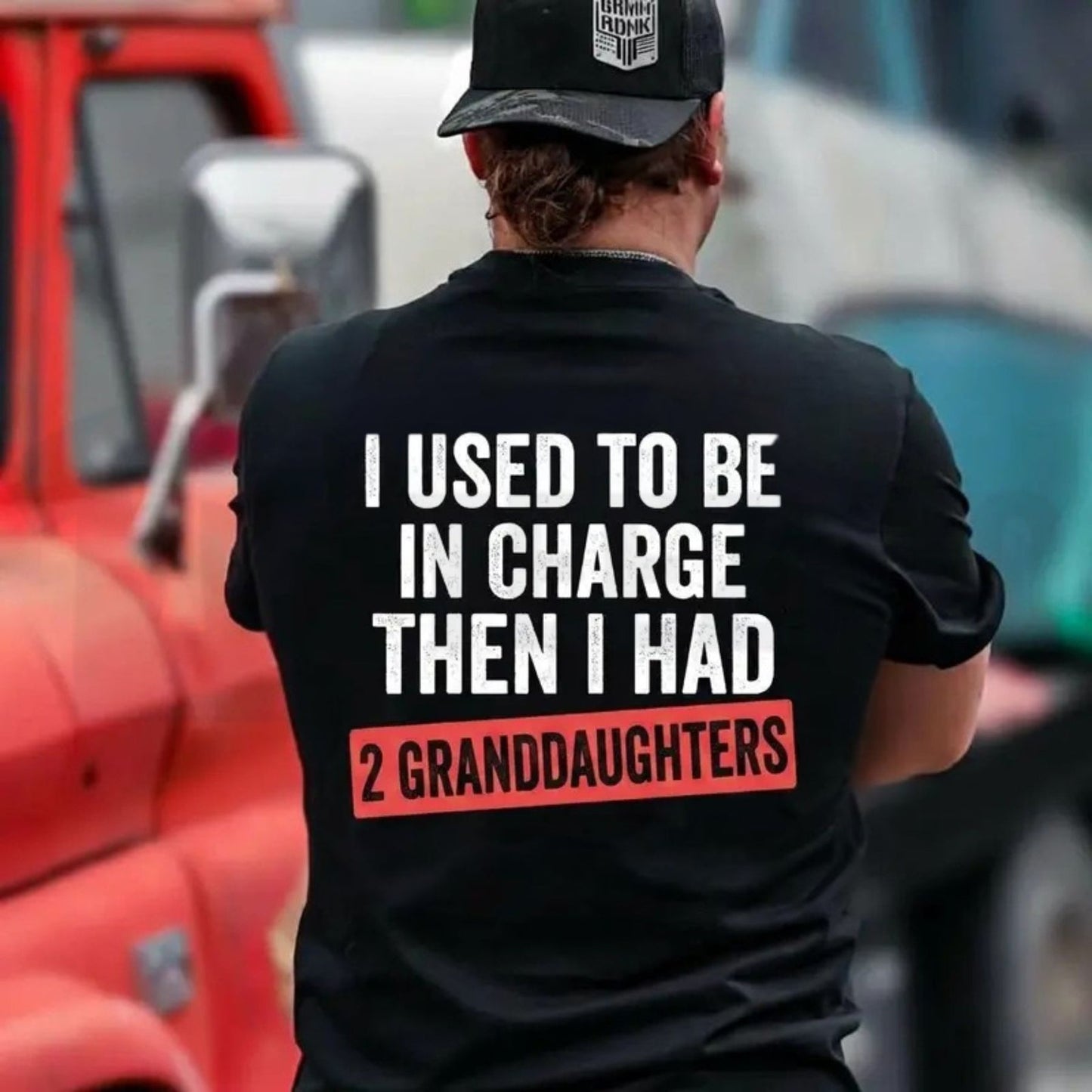 "I Used To Be In Charge Then I Had A Granddaughter" T-Shirt – Funny Grandpa Tee, Humorous Papa Family Graphic Shirt