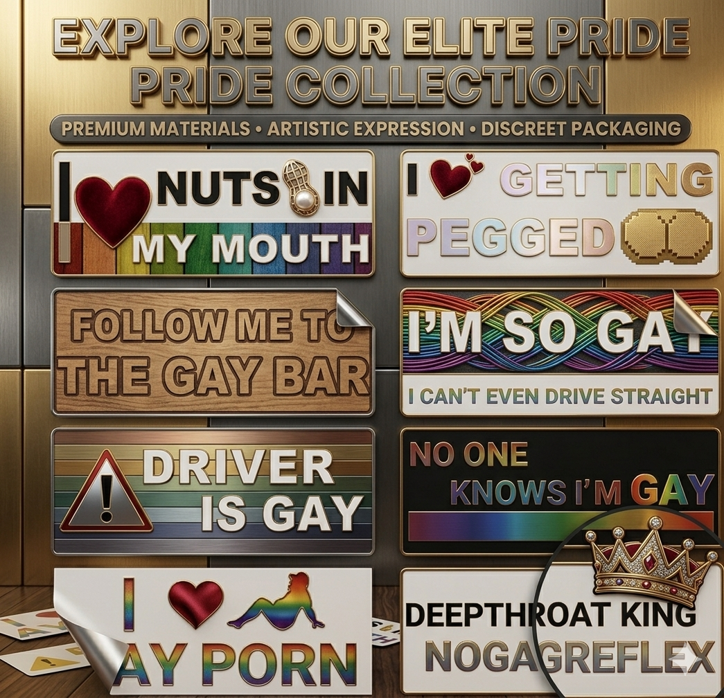 Funny Gay Pride Rainbow Magnet Bumper Sticker Set 10 Unique Designs 7.8X3.1 Inches Reusable Car Accessories for Vehicles & Fridge