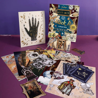 🧙🔮The Mystic Realm Collage Activity Book(✨200+ Pages - Hardcover📕)