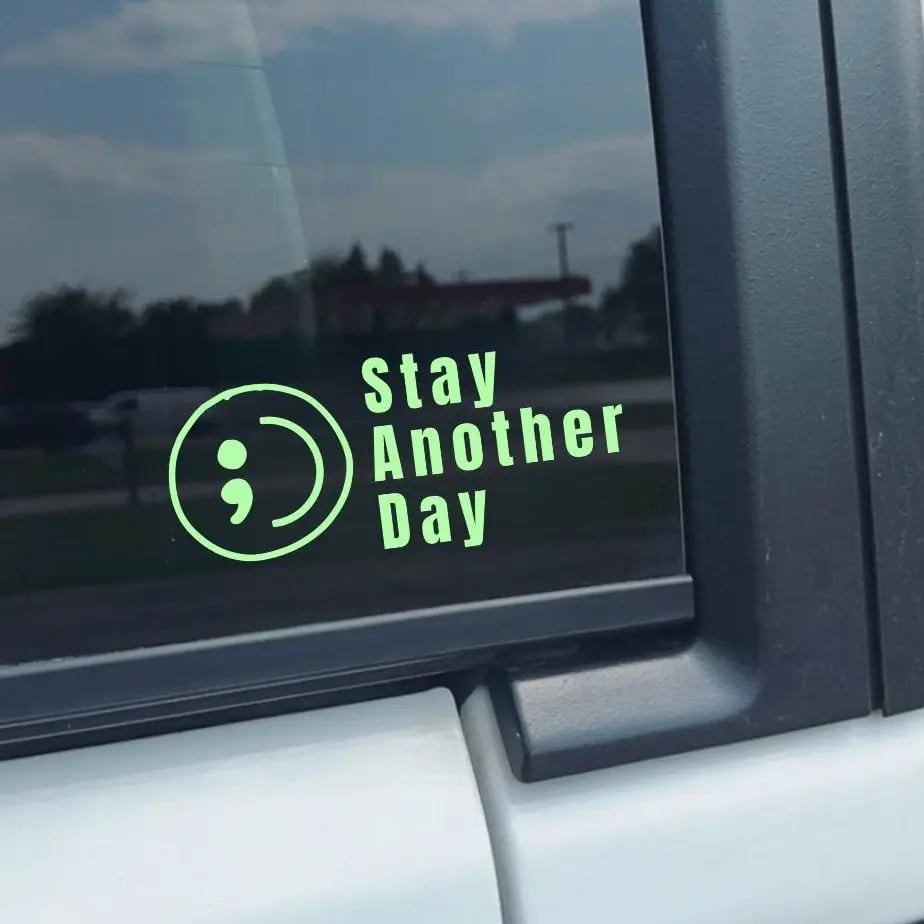 🎗️Share Pack❤️ SAD Mental Health Awareness Car Decal⏰BUY 1 GET 3 FREE