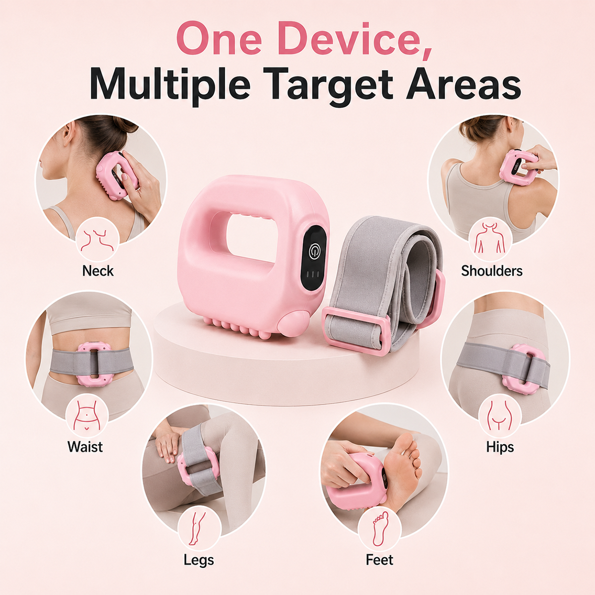 🔥2026 Hands-Free Fascia Massager for Muscle Relaxation & Recovery