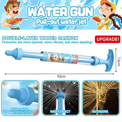 🌈 Bright rainbow LED water pistol | Summer fun that bursts into life as if by magic! ✨