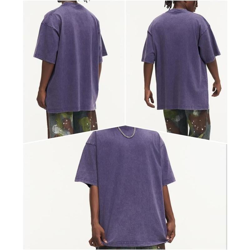 🔥Summer Flash Sale 50% OFF - 4 Pack Oversized Tshirts for Men Gym Vintage Heavyweight T Shirts Cotton Workout Acid Wash Baggy Tees