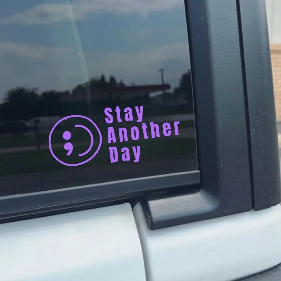 🎗️Share Pack❤️ SAD Mental Health Awareness Car Decal⏰BUY 1 GET 3 FREE