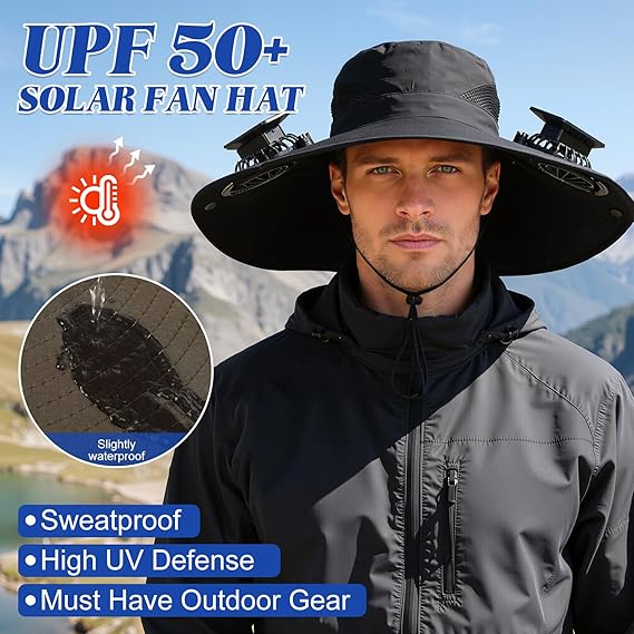 🔥Limited Time 50% Off✨Hat with Fans Solar Power