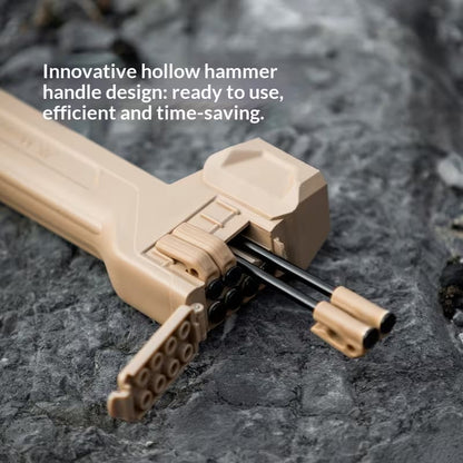 ⛺ Multifunctional Camping Hammer with Built-In Stake Storage