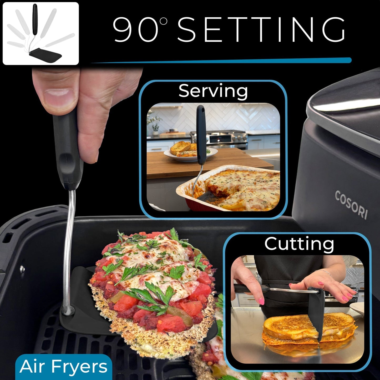 🔥Summer Flash Sale 50% OFF - Adjustable Angle Spatula – 2 PPSU Heads, Non-Toxic & PFAS-Free