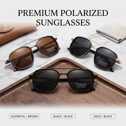 Fashion Geometric Double-Beam Sunglasses