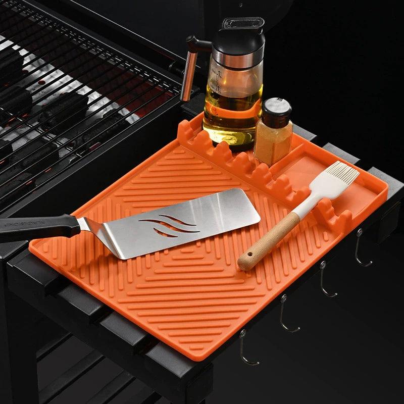 🔥LAST DAY SALE 50% OFF!!🔥Silicone Grill Mat for Side Shelf