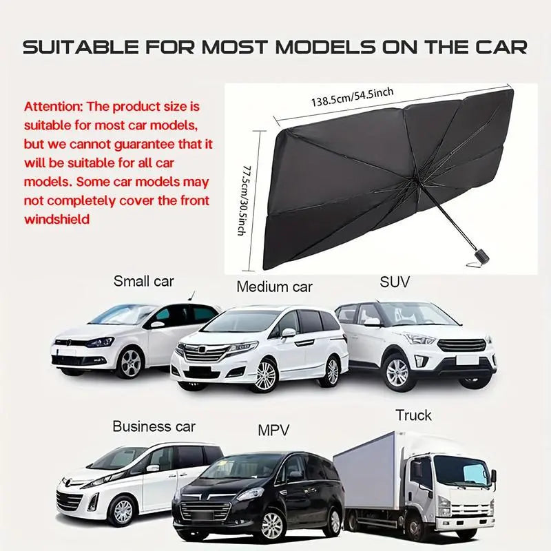 🔥Summer Flash Sale 50% OFF -🚗Universal Portable Car Windshield Sunshade