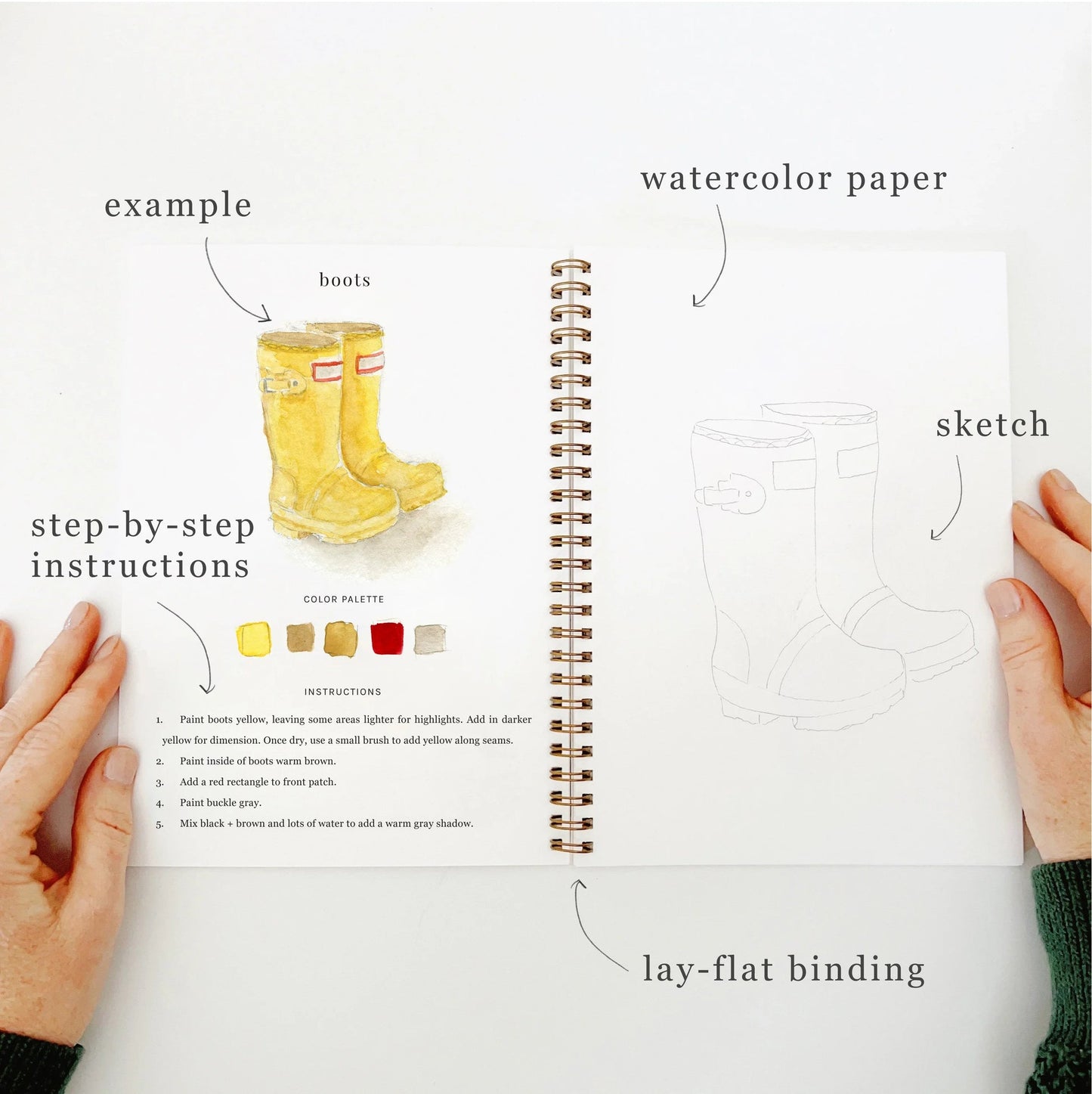 🎁Cozy Slow Watercolor Workbook Art Practice Set