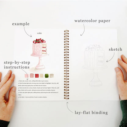 🎁Cozy Slow Watercolor Workbook Art Practice Set