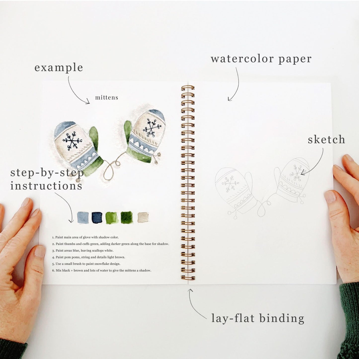 🎁Cozy Slow Watercolor Workbook Art Practice Set